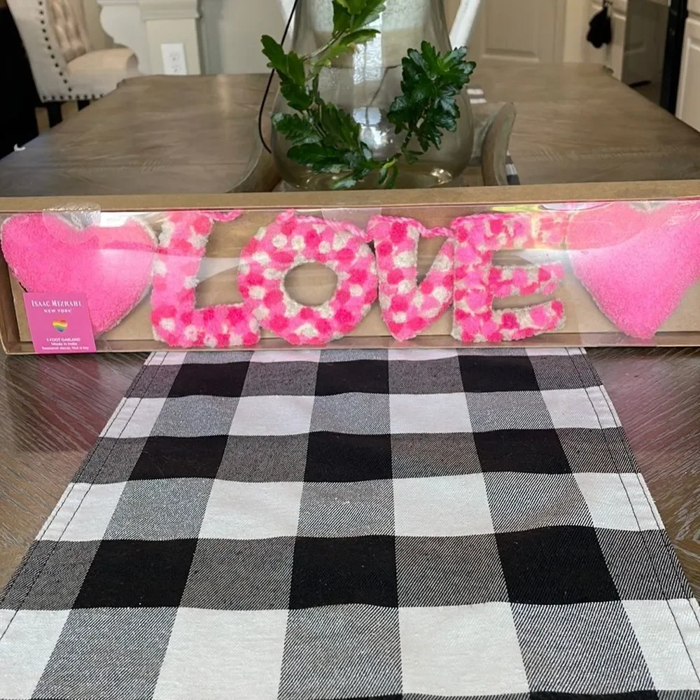 Isaac mizrahi New York 3 Foot Garland LOVE
